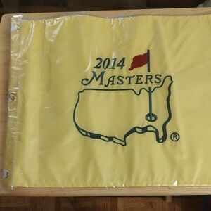 2014 Masters Yellow Golf Flag